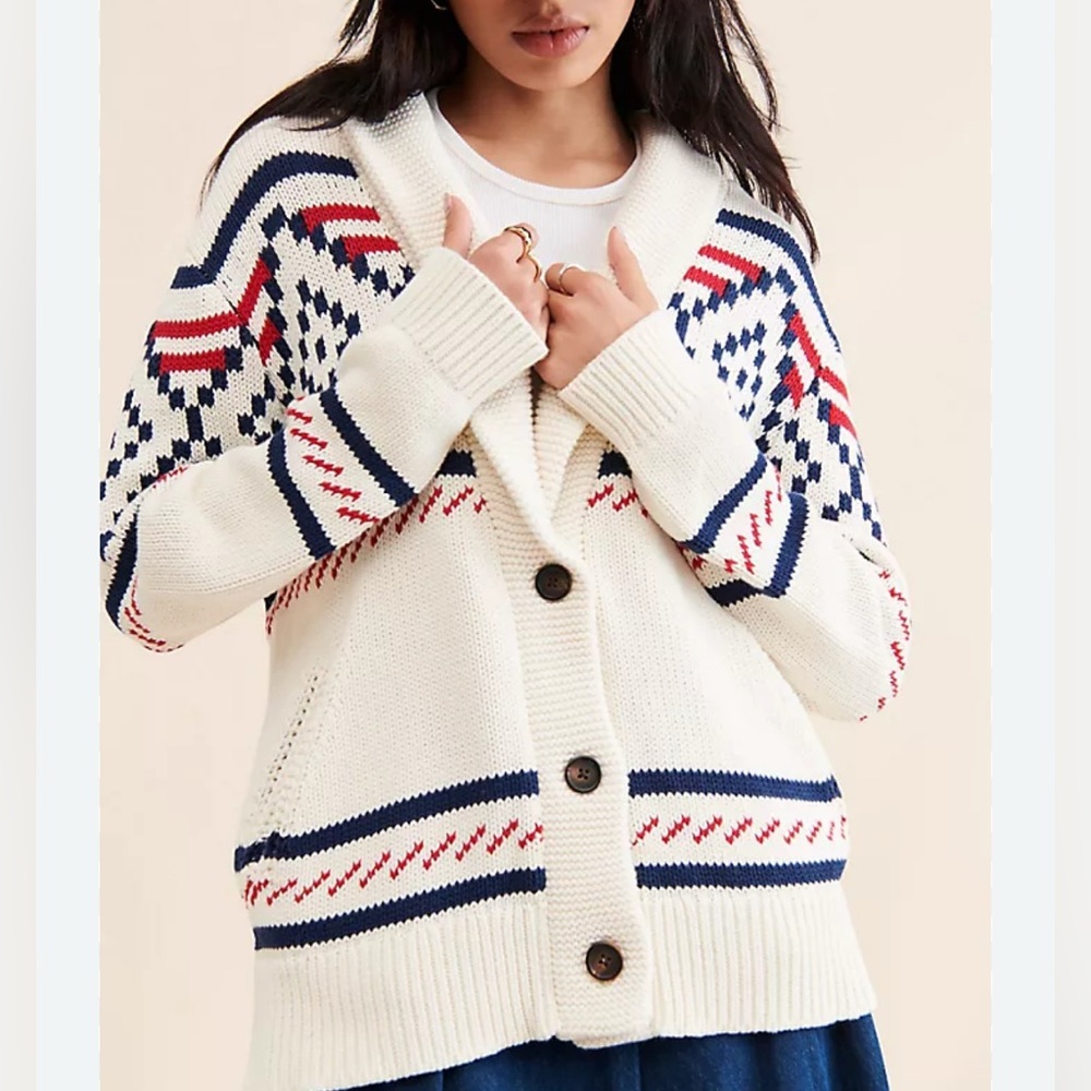 Anthropologie The Normal Brand Alpine Heritage Cardigan size M